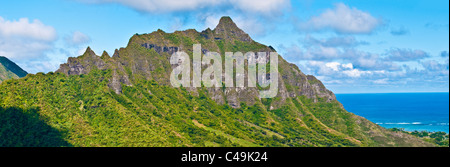 Kualoa & Kaneohe Bay, Oahu, Hawaii, USA Stock Photo