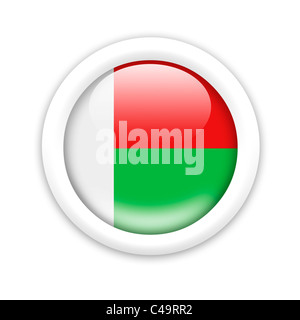 Flag of Madagascar Stock Photo