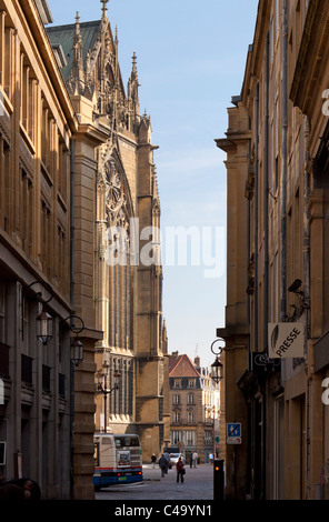 Catherdal of St. Etienne, Saint Stephen's cathedral, in the city of Metz, Moselle, Lorraine, France Stock Photo