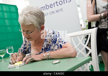 Jacqueline Wilson children's author book signing at Hay Festival 2011 Stock Photo