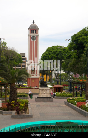Parque Universitario or University Park of the National University of San Marcos located in downtown Lima, Peru. Stock Photo