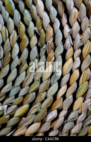 woven rush matting, made by Felicity Irons of Rush Matters Stock Photo