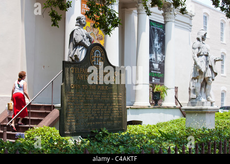 Telfair Academy of Arts and Sciences Museum, Savannah, Georgia Stock Photo