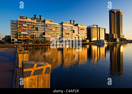 Melbourne Australia  /  The office of the National Australia Bank situated in the Melbourne Docklands precinct. Stock Photo