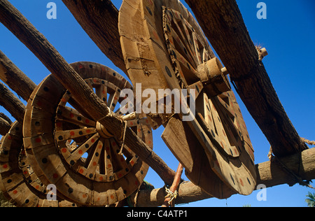 Saudi Arabia, Tabuk, Taima (aka Tayma). The Bi'r al-Haddaj is Saudi Arabai's oldest well Stock Photo