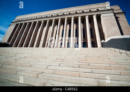 Parliament of Finland in Helsinki. Stock Photo
