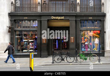 Desigual casual wear fashion store on Regent Street, London. Stock Photo