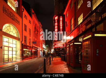 The Windmill Nightclub, a table dancing bar in London Soho. Stock Photo