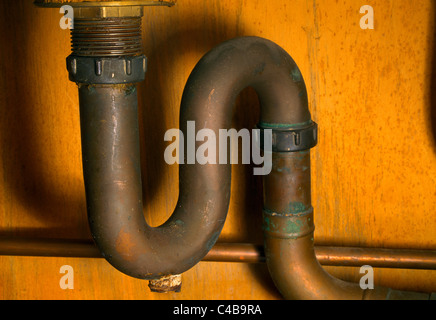 U Bend Pipe Under Sink Stock Photo - Alamy
