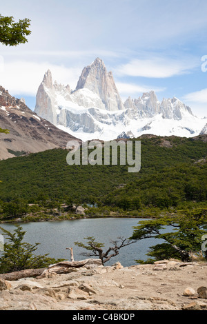 Laguna Capri, Fitz Roy massif, Parque Nacional Los Glaciares, Patagonia, Argentina Stock Photo