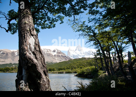 Lago Capri (Capri Lake) with Mount Fitz Roy behind, El Chalten ...