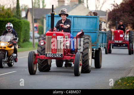 McCormick International Tractor at Histon and Cottenham car rally. Cambridge UK Stock Photo