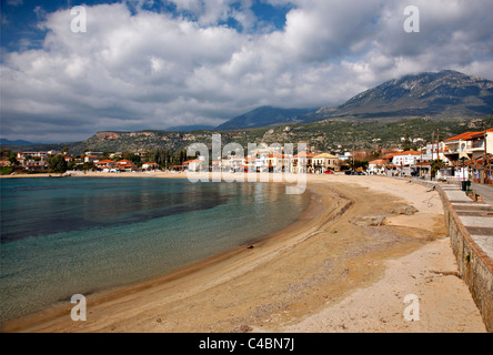 Stoupa, a beautiful seaside village in Western ('Messenian') Mani, Peloponnese, Greece Stock Photo