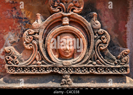 India - Orissa - Bhubaneswar - sculptural detail at the Hindu temple of Muktesvara Mandir Stock Photo