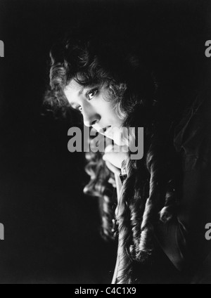 Vintage portrait photo circa 1910s of Canadian-born film actress Mary Pickford (1892 - 1979). Stock Photo