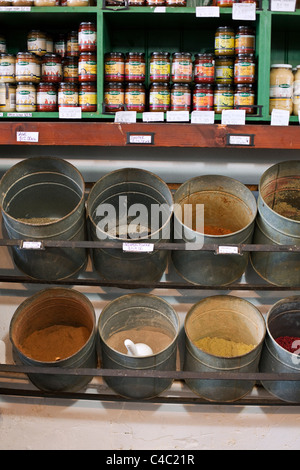 Spices at Kakulas Bros wholesale grocery store. Northbridge, Perth, Western Australia, Australia Stock Photo