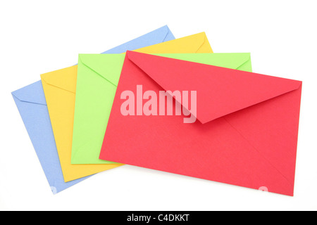 colorful envelopes, concept of communication Stock Photo