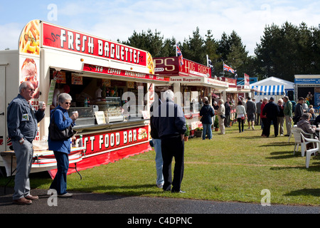 Catering Kiosks selling Fresh Baguettes at the 2011 Royal Cornwall Showground Events & Exhibits, Wadebridge, Cornwall County, UK Stock Photo