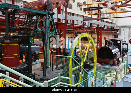 A beam engine at the Enginuity museum, Coalbrookdale, Ironbridge, Shropshire. Stock Photo