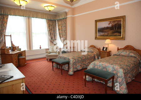 The Mansion House in Cardiff, South Wales. The official residence of the Lord Mayor of Cardiff, now a Grade II Listed Building. Stock Photo