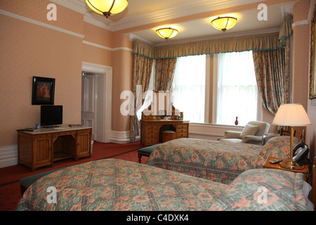 The Mansion House in Cardiff, South Wales. The official residence of the Lord Mayor of Cardiff, now a Grade II Listed Building. Stock Photo