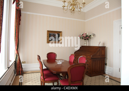 The Mansion House in Cardiff, South Wales. The official residence of the Lord Mayor of Cardiff, now a Grade II Listed Building. Stock Photo