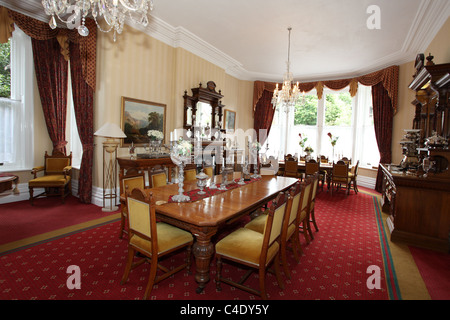 The Mansion House in Cardiff, South Wales. The official residence of the Lord Mayor of Cardiff, now a Grade II Listed Building. Stock Photo