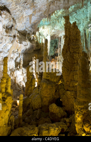 Upper Cavern, Jeita Grotto, Jeita, Lebanon. Stock Photo