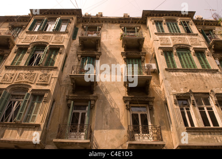 Traditional old buildings along Gouraud Street, Gemmayze, East Beirut, Lebanon. Stock Photo