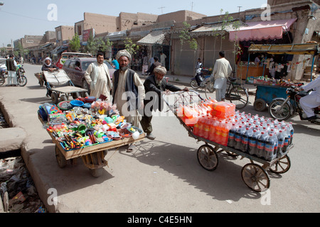 shop in herat, Afghanistanporter service in Herat, Afghanistan Stock Photo