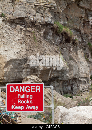 Danger sign, falling rocks, keep away, Road sign, road signs, UK road ...