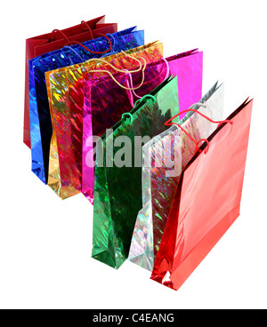 motley gift bags Stock Photo