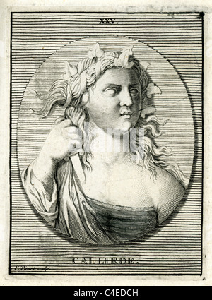 Classical portrait of Callirrhoe (Calliroe) in Greek mythology, Callirrhoe was a naiad