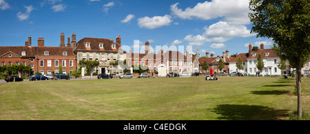 The Green, a city park at Choristers Square, Salisbury, Wiltshire, England UK Stock Photo