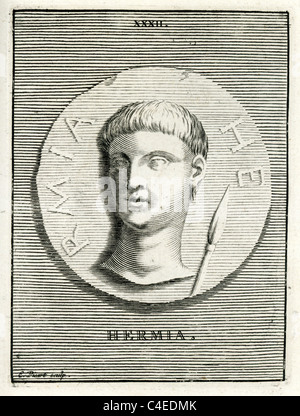 Vintage engraving of a Grecian Warrior in the Panoply of War Stock ...