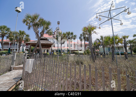 The Driftwood Inn Bed and Breakfast at Mexico Beach along Florida's Gulf Coast. Stock Photo