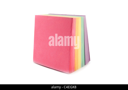 sticky note isolated on a white background Stock Photo