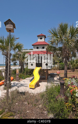 The Driftwood Inn Bed and Breakfast at Mexico Beach along Florida's Gulf Coast. Stock Photo