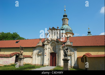 Pilgrimage church of Virgin Mary, Bila Hora, Prague, Czech Republic Stock Photo