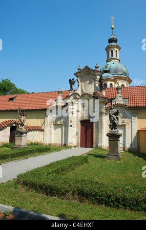 Pilgrimage church of Virgin Mary, Bila Hora, Prague, Czech Republic Stock Photo