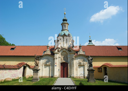 Pilgrimage church of Virgin Mary, Bila Hora, Prague, Czech Republic Stock Photo