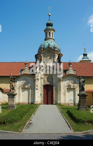 Pilgrimage church of Virgin Mary, Bila Hora, Prague, Czech Republic Stock Photo