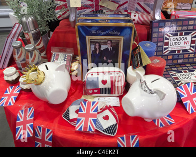 The Laird's Larder, Loch Leven, Scotland - memorabilia for the Royal Wedding, April 2011, of William and Kate Stock Photo