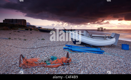 Sizewell on the Suffolk Coast Stock Photo