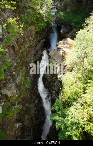 The Corrieshalloch waterfall in Scotland Stock Photo
