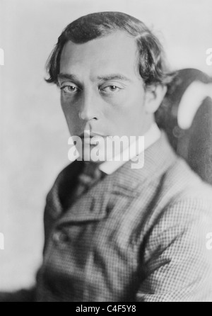 Vintage portrait photo circa 1926 of American comic actor, director, producer and writer Buster Keaton (1895 - 1966). Stock Photo