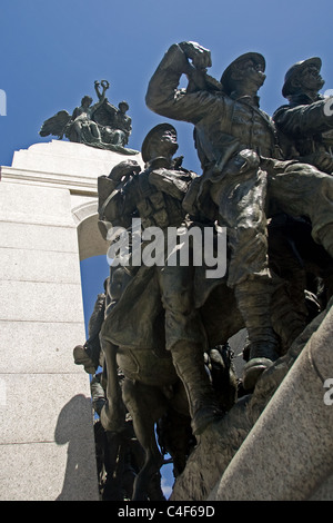 Ottawa Ontario Canada. The 'National War Memorial' and 'The Tomb of the Unknown Soldier' in Ottawa Ontario Canada. Stock Photo