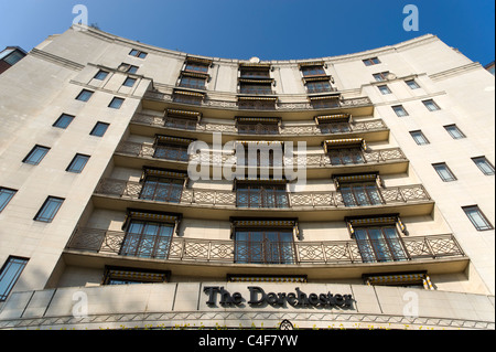 The Dorchester Hotel on Park Lane, Mayfair, London, UK Stock Photo