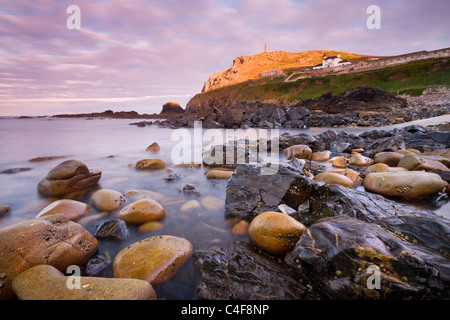 Rocky seashore at Priest's Cove beneath Cape Cornwall, St Just, Cornwall, England. Autumn (October) 2009. Stock Photo