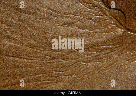 Patterns in the sand Stock Photo